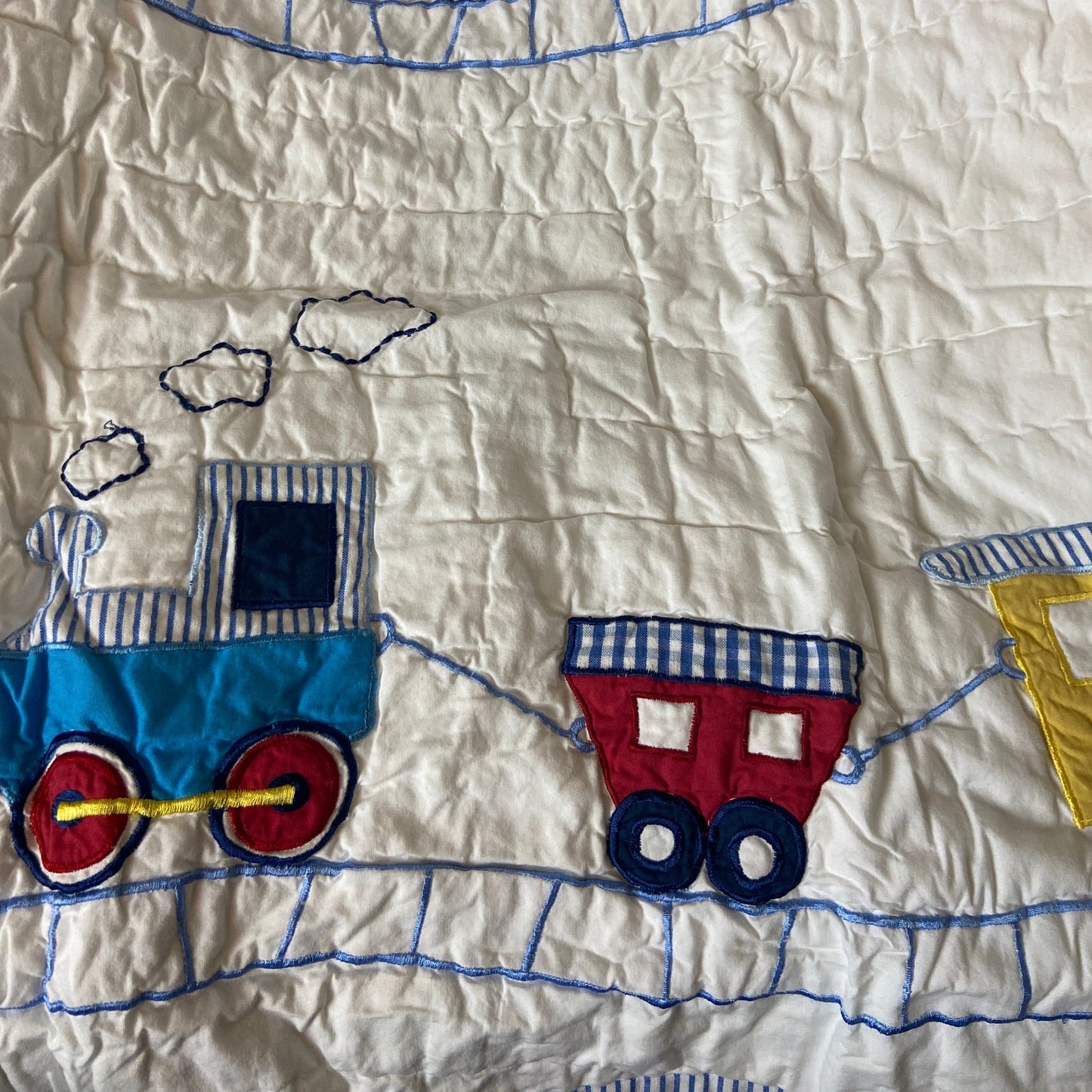 Trains Cot Bed Quilt by Babyface