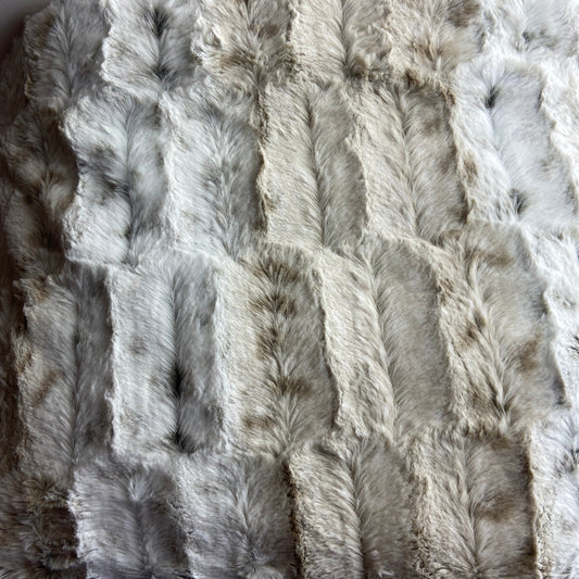 Arctic Textured Faux Fur Throw by Walton Lifestyle