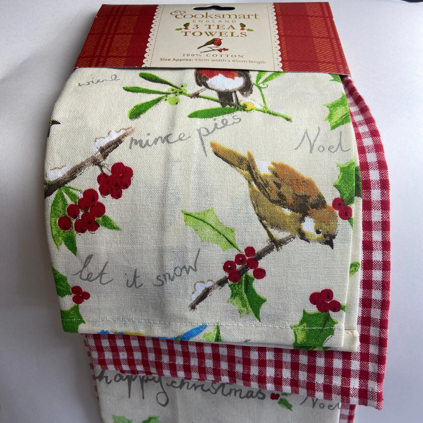 Christmas Garden Tea Towel Set by Cooksmart