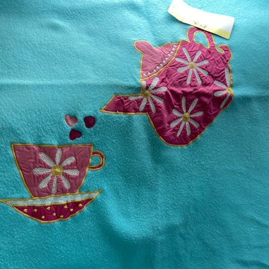 Time for Tea Fleece Throw by Helena Springfield