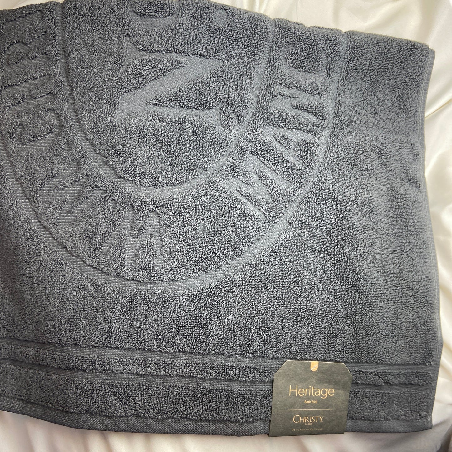 Graphite Grey Bath Mat by Christy - Heritage
