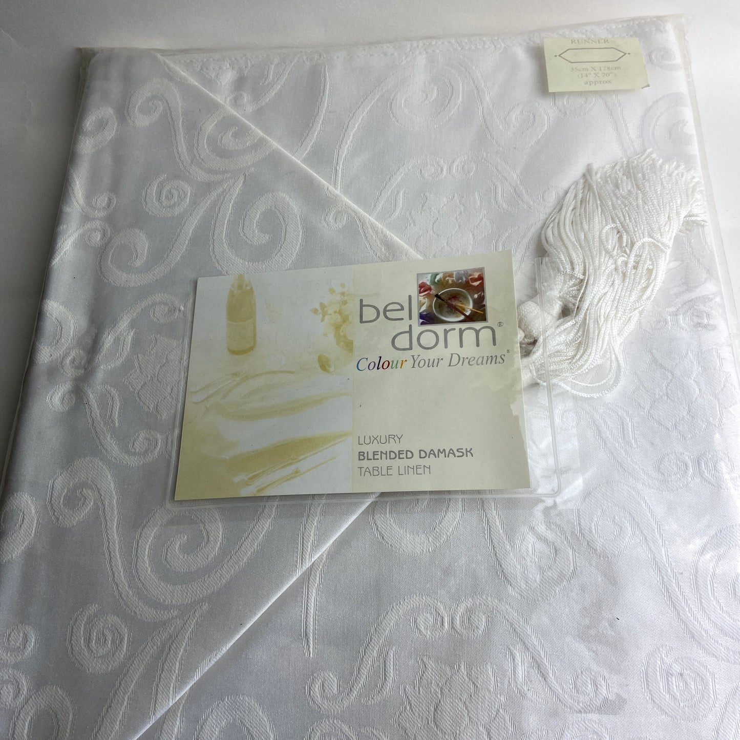 Blended Damask Table Runner by Belledorm