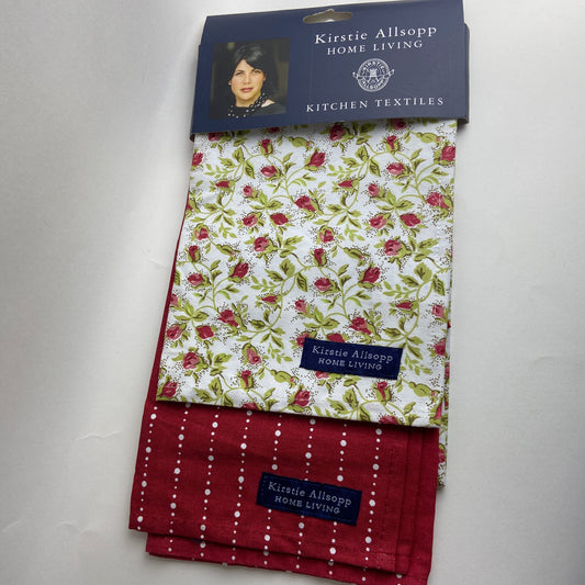Ruby Tea Towel Set by Kirstie Allsopp Home Living