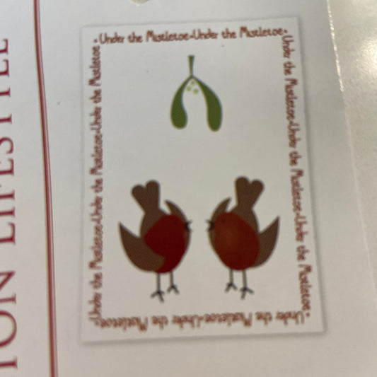 Under The Mistletoe Tea Towel by Walton Lifestyle