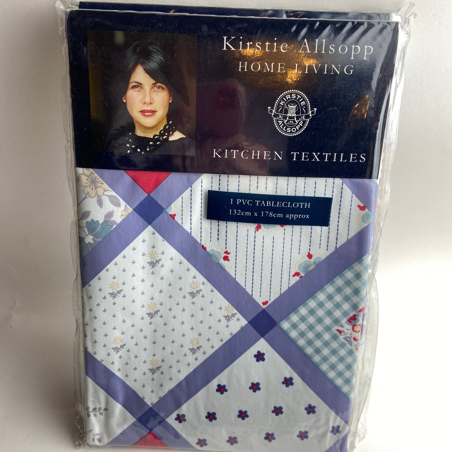 Evie Cornflower PVC Table Cloth by Kirstie Allsopp Home Living