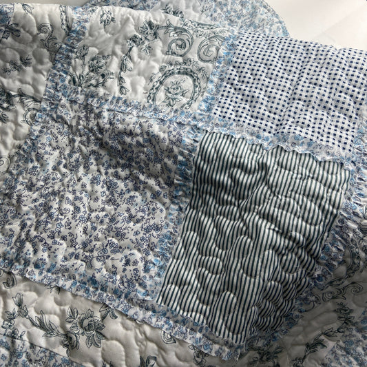 Patchwork Toile Bedspread Set by Cocoon Home