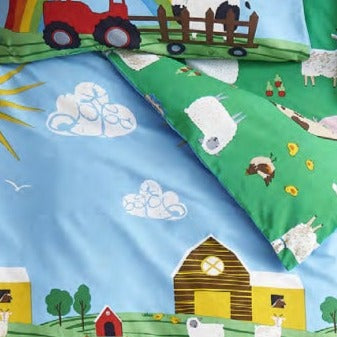 Farmyard Animals Duvet Set by Catherine Lansfield Kids