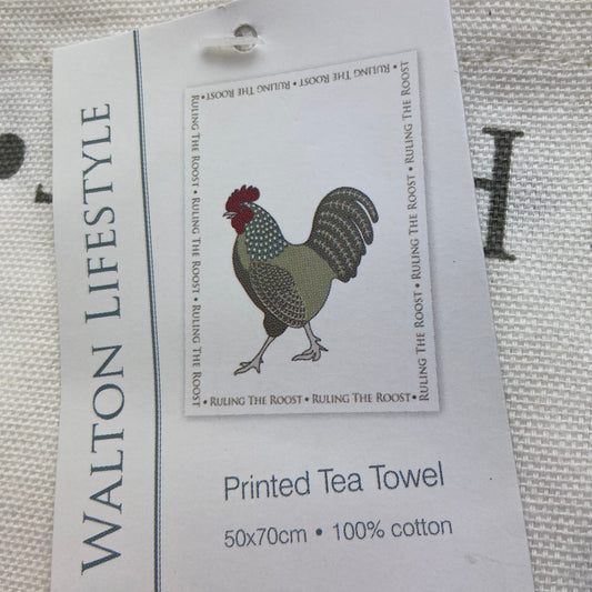 Ruling The Roost Tea Towel by Walton Lifestyle