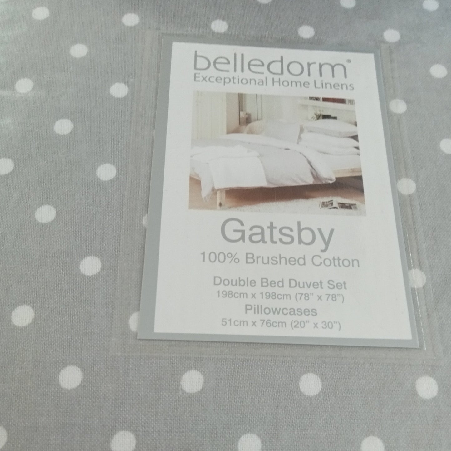 Gatsby Duvet Set by Belledorm - 100% Brushed Cotton - Reversible
