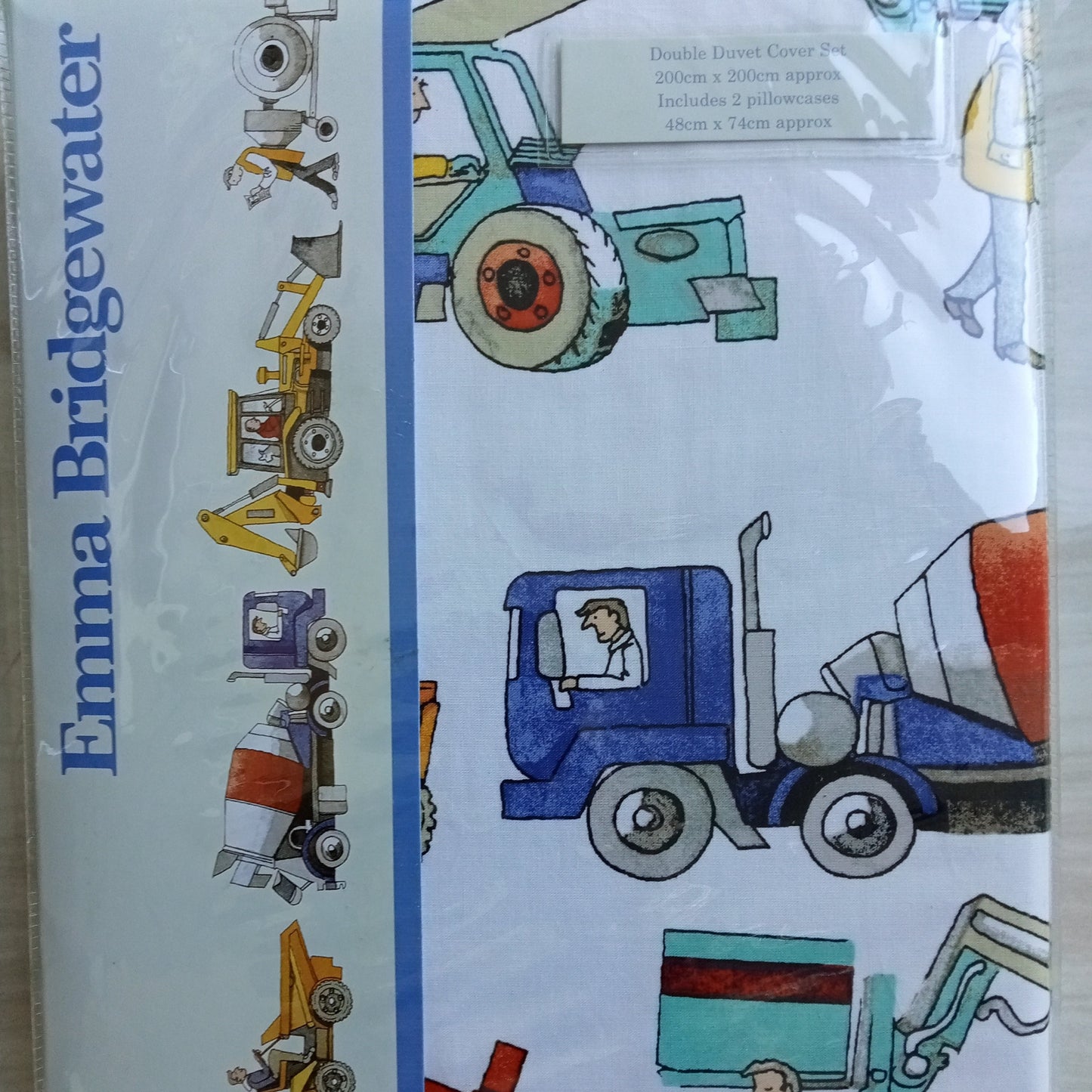 Builders at Work Duvet Set by Emma Bridgewater - 100% Cotton - Reversible