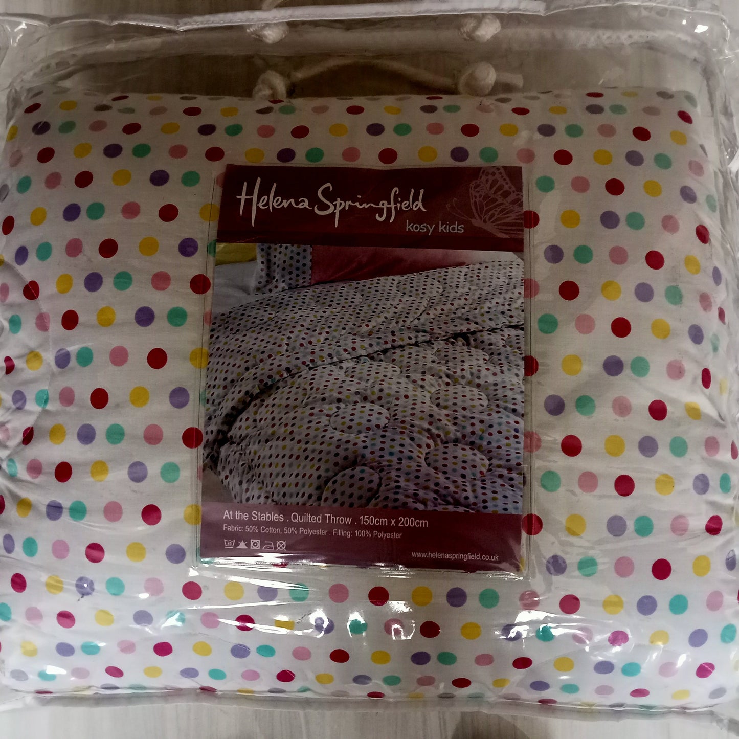 At The Stables Quilted Throw by Helena Springfield