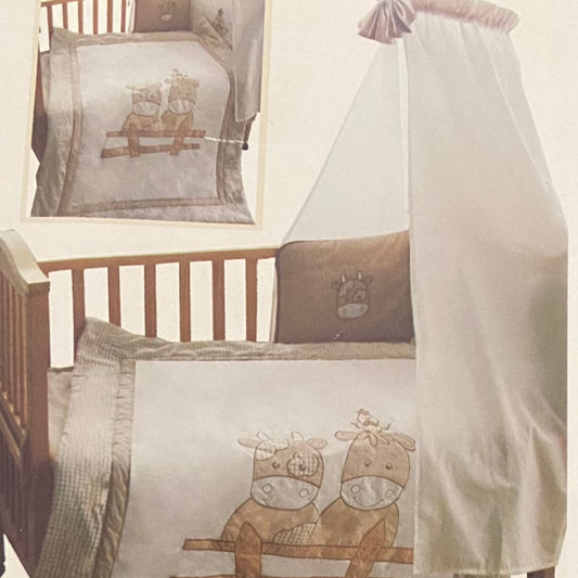 Cot Bed Canopy, Quilt & Bumper by Snuggle Baby -
