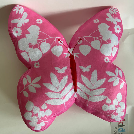 Butterfly 3d Pink Filled Cushion by Catherine Lansfield