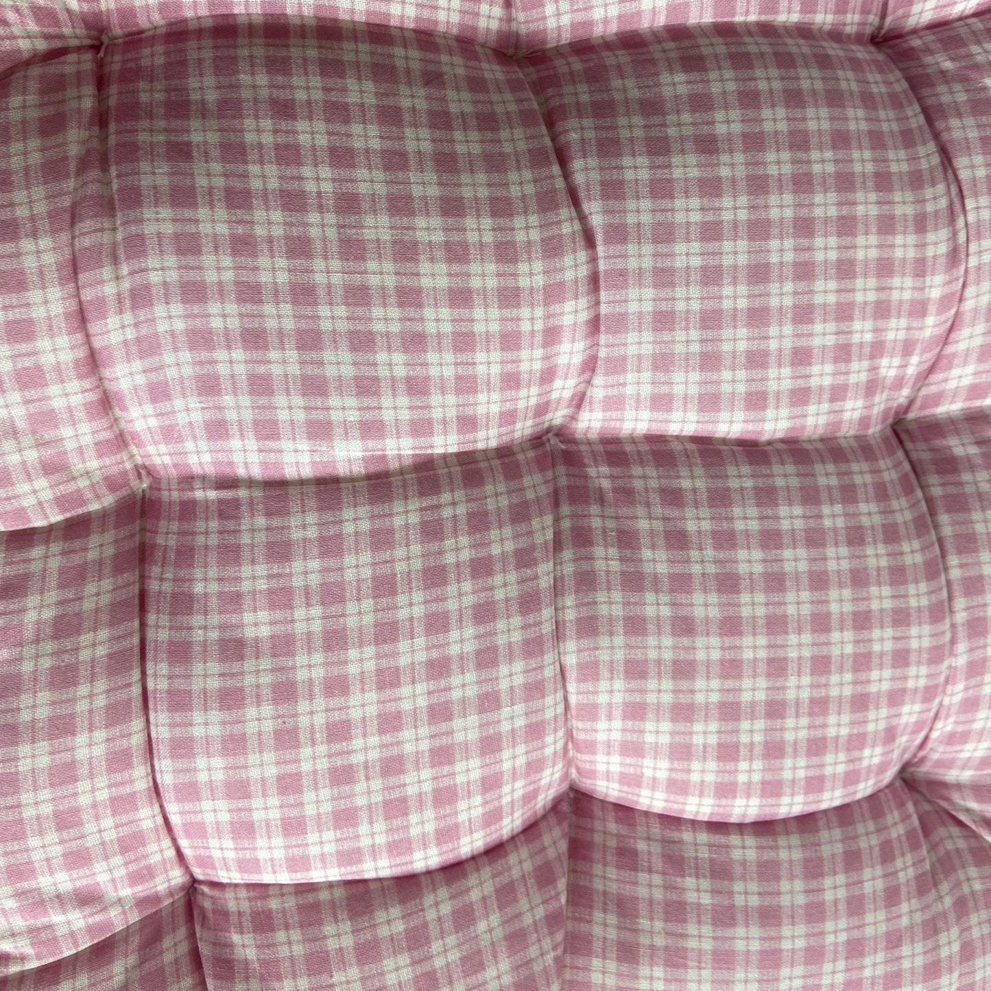 Floral & Check Seat Pad by Landon Tyler