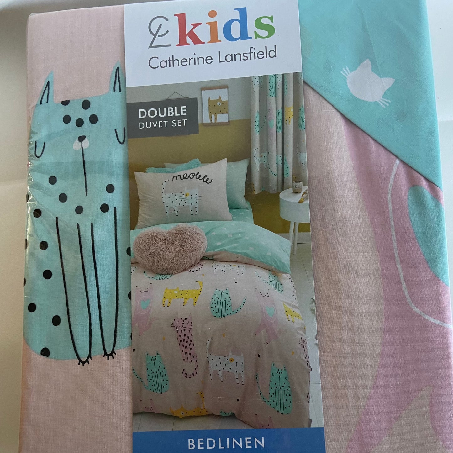Cute Cats Fitted Sheet by Catherine Lansfield Kids
