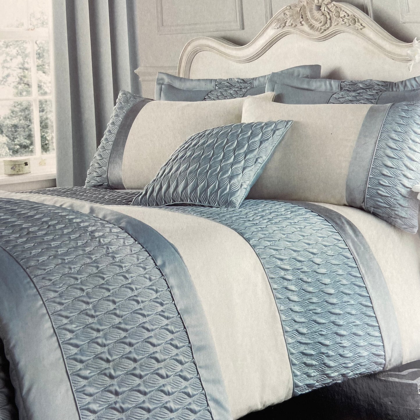 Quilted Luxury Satin Duvet Set by Catherine Lansfield