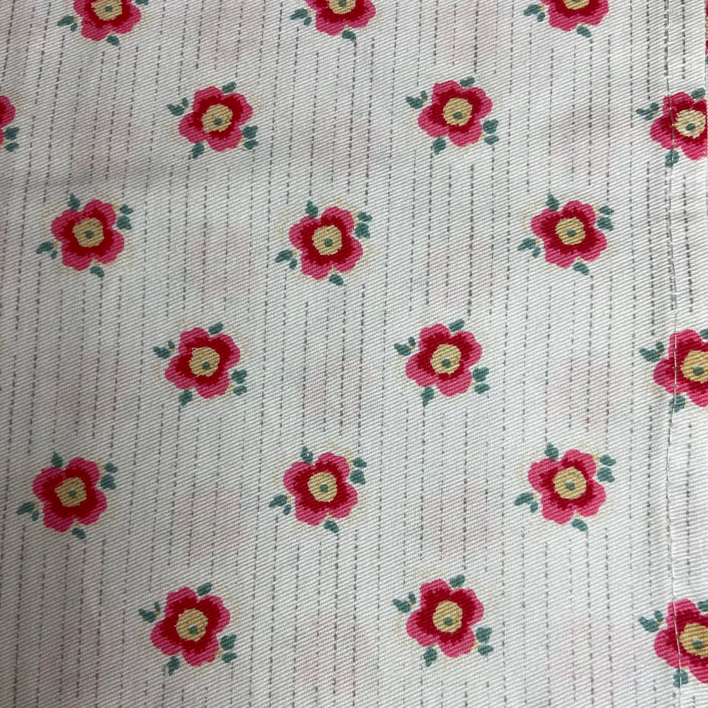 Tea Towel with Floral pattern on a white background