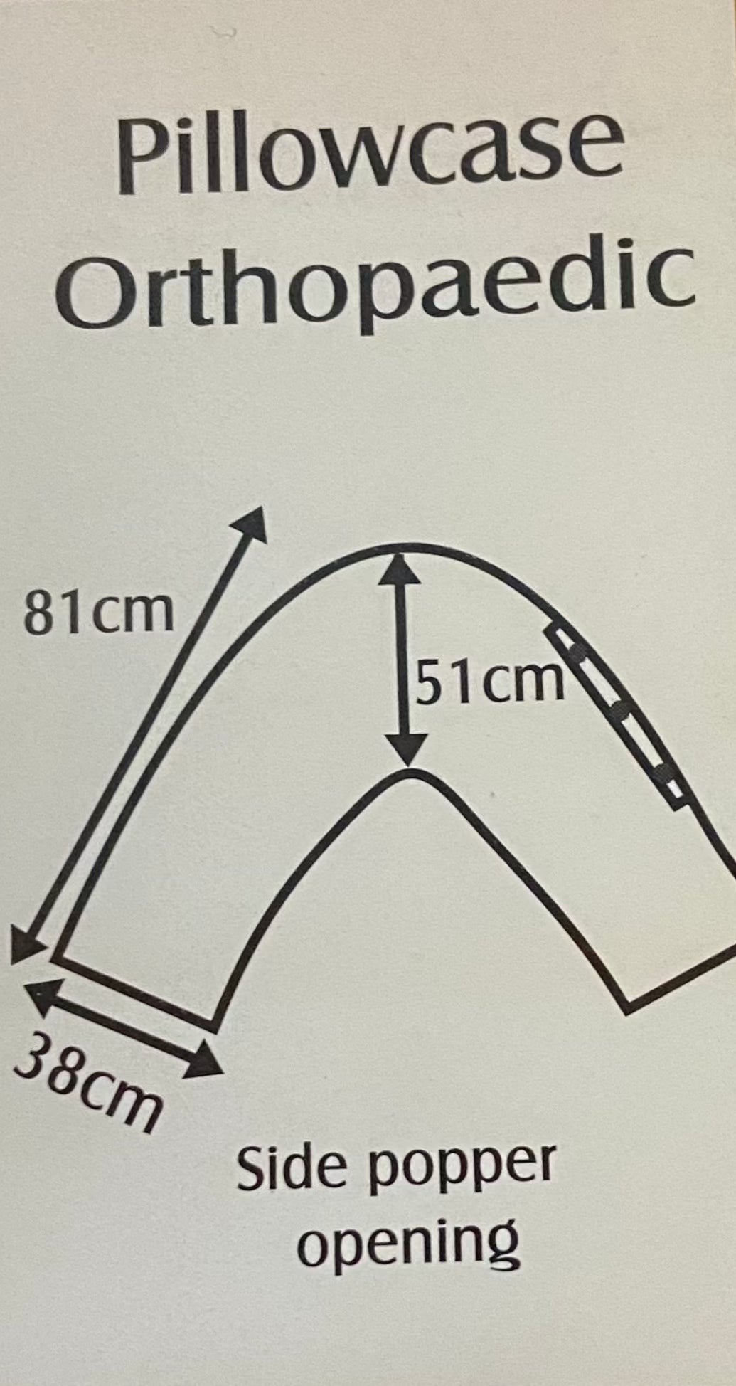 Orthopaedic V-Shaped Pillowcase by Belledorm