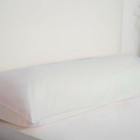 Bolster Pillowcase by Belledorm - 51 x 182 cm - Ivory or White