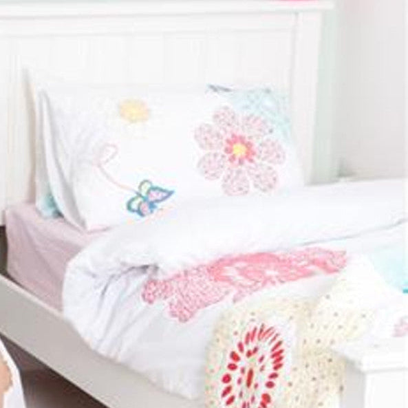 Daisy Floral Quilted Pillow Sham by Babyface