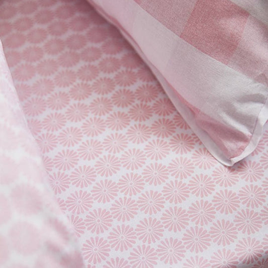 Ditsy Fitted Sheet by Little Bianca - 100% Cotton - Double - Floral Print