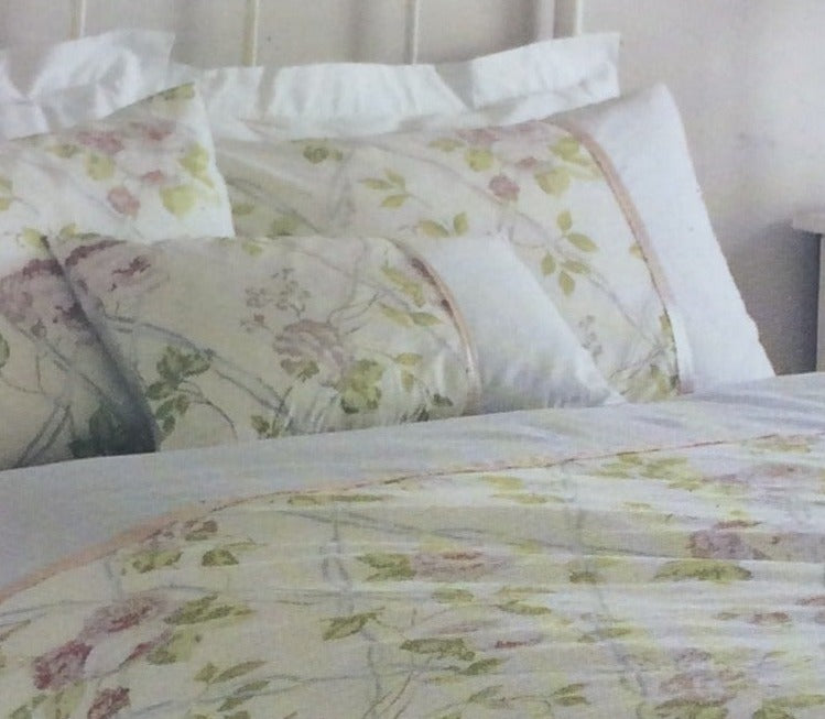 Edith Filled Cushion by Janet Reger - 100% Cotton - 30 x 50 cm - Florals