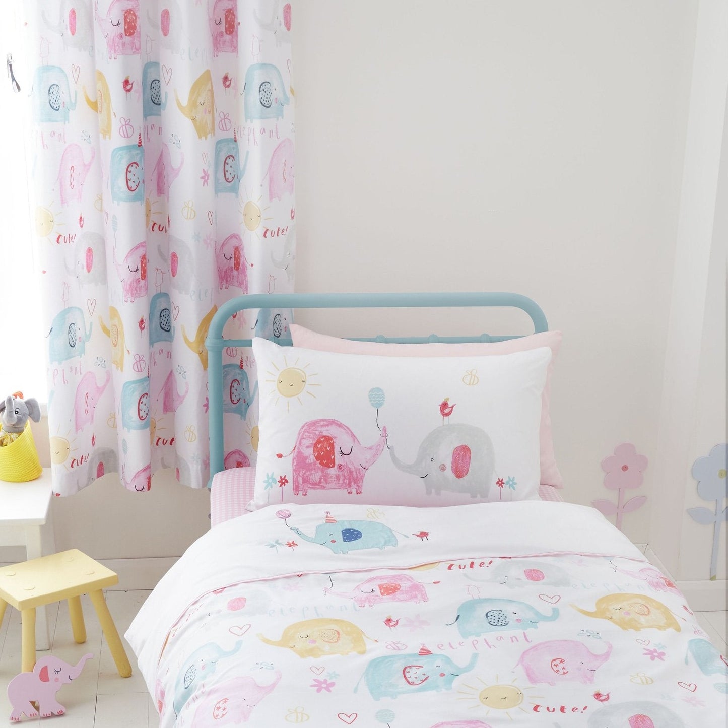 Elephants on Parade Duvet Set by Catherine Lansfield