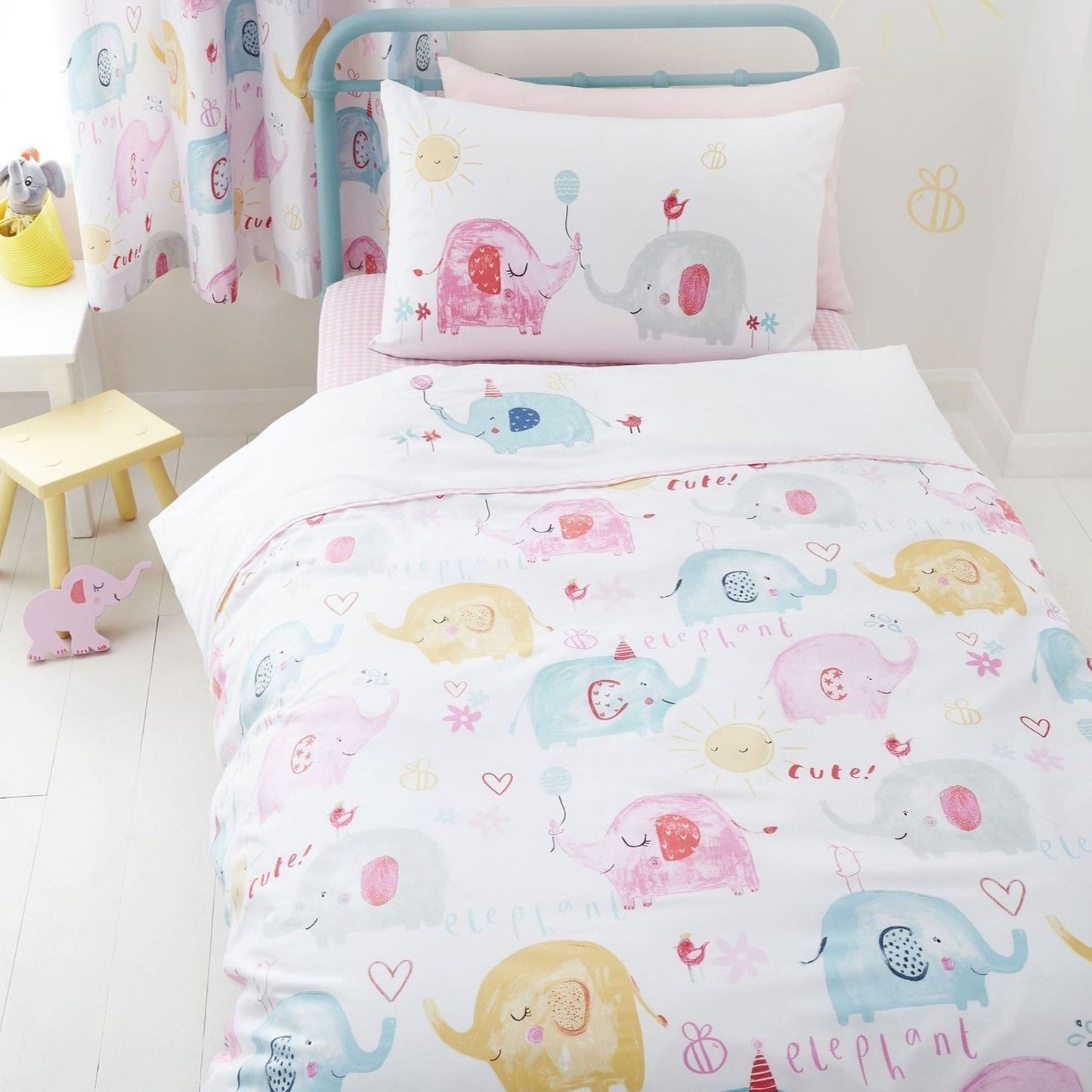 Elephants on Parade Duvet Set by Catherine Lansfield