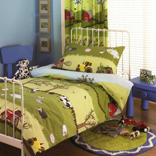 Farmyard Curtains by Helena Springfield