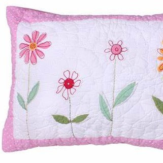 Flower Garden Quilted Sham by Babyface