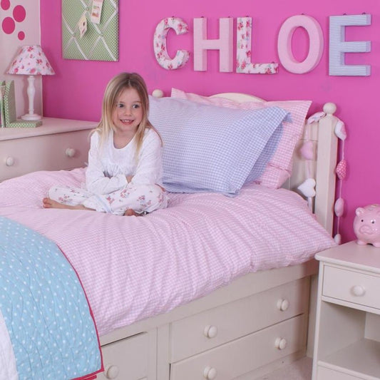 Gingham Duvet Set by Babyface - 100% Cotton -