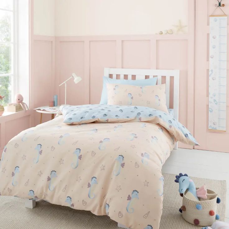 Seahorse Fitted Sheet by Chapter B Kids Club