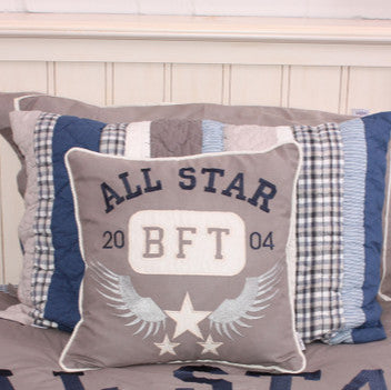 Varsity Quilted Pillow Sham by Babyface