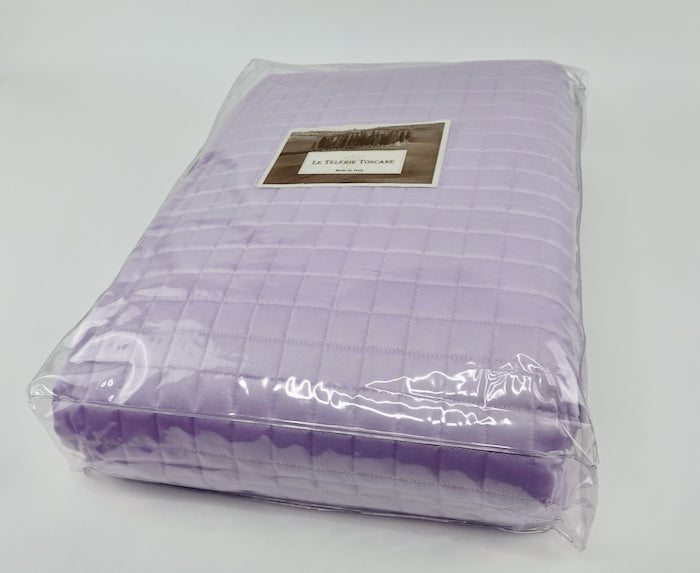 Ginori Bedspread by Tessitura (Colours: Lilac, Navy Blue, Green)
