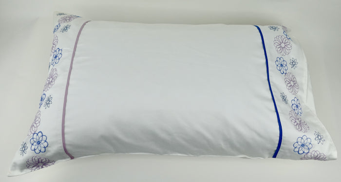 Dahlia Pillowcase Housewife by Dreamweaver Linens