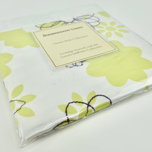 Daisy Pillowcase Oxford by Dreamweaver Linens - 100% Cotton - Made in Portugal