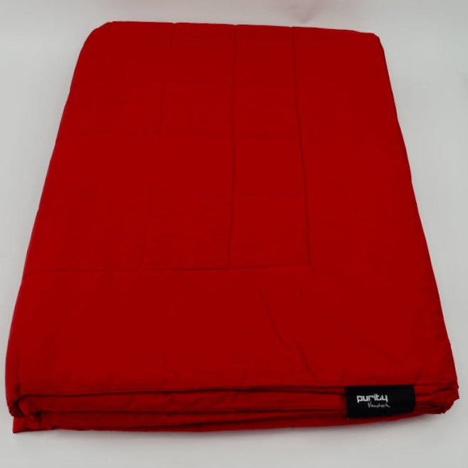 Purity Bedspread by Vandyck (Sand, Blue, Ruby Red, Natural & White)