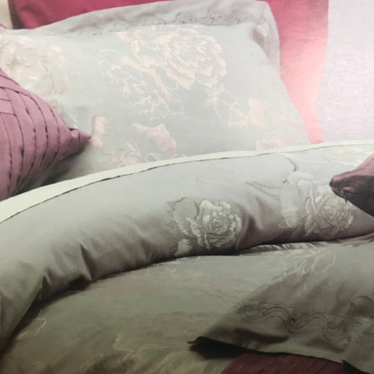 Abigail Grey Duvet Set by Belledorm