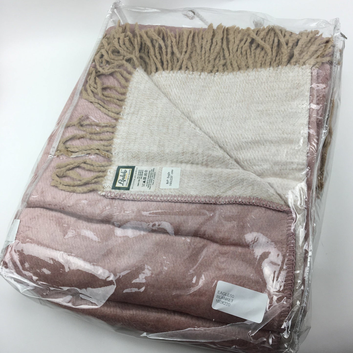 Eagle Throw in 3 colourways (Dusky Pink, Pale Olive Green & Charcoal Grey)