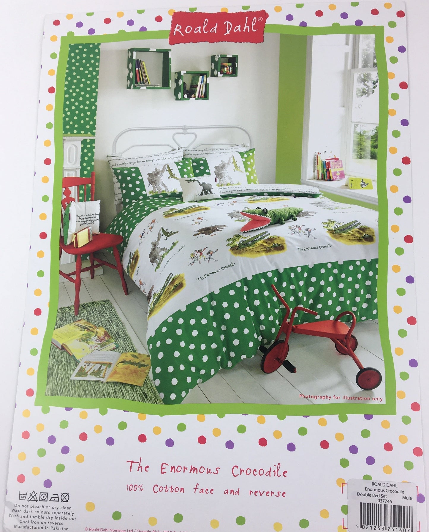 The Enormous Crocodile Duvet Set by Roald Dahl