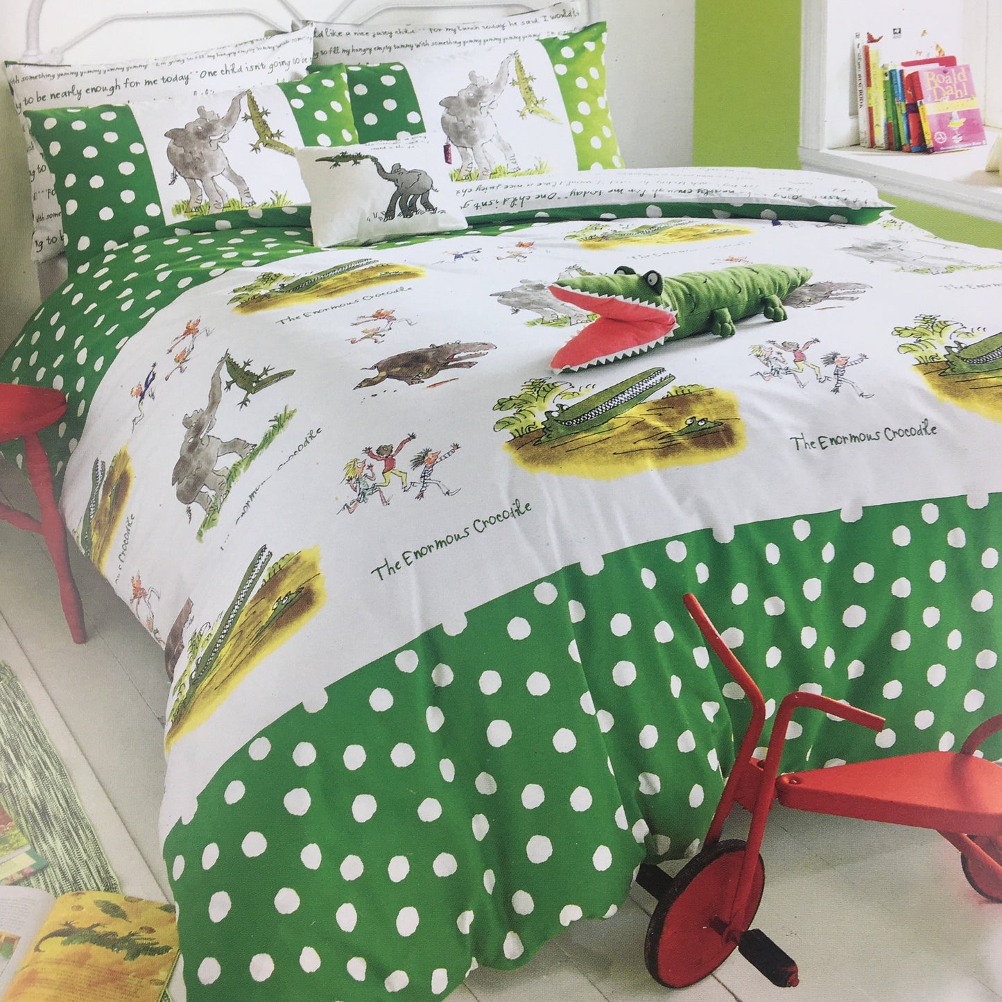 The Enormous Crocodile Duvet Set by Roald Dahl