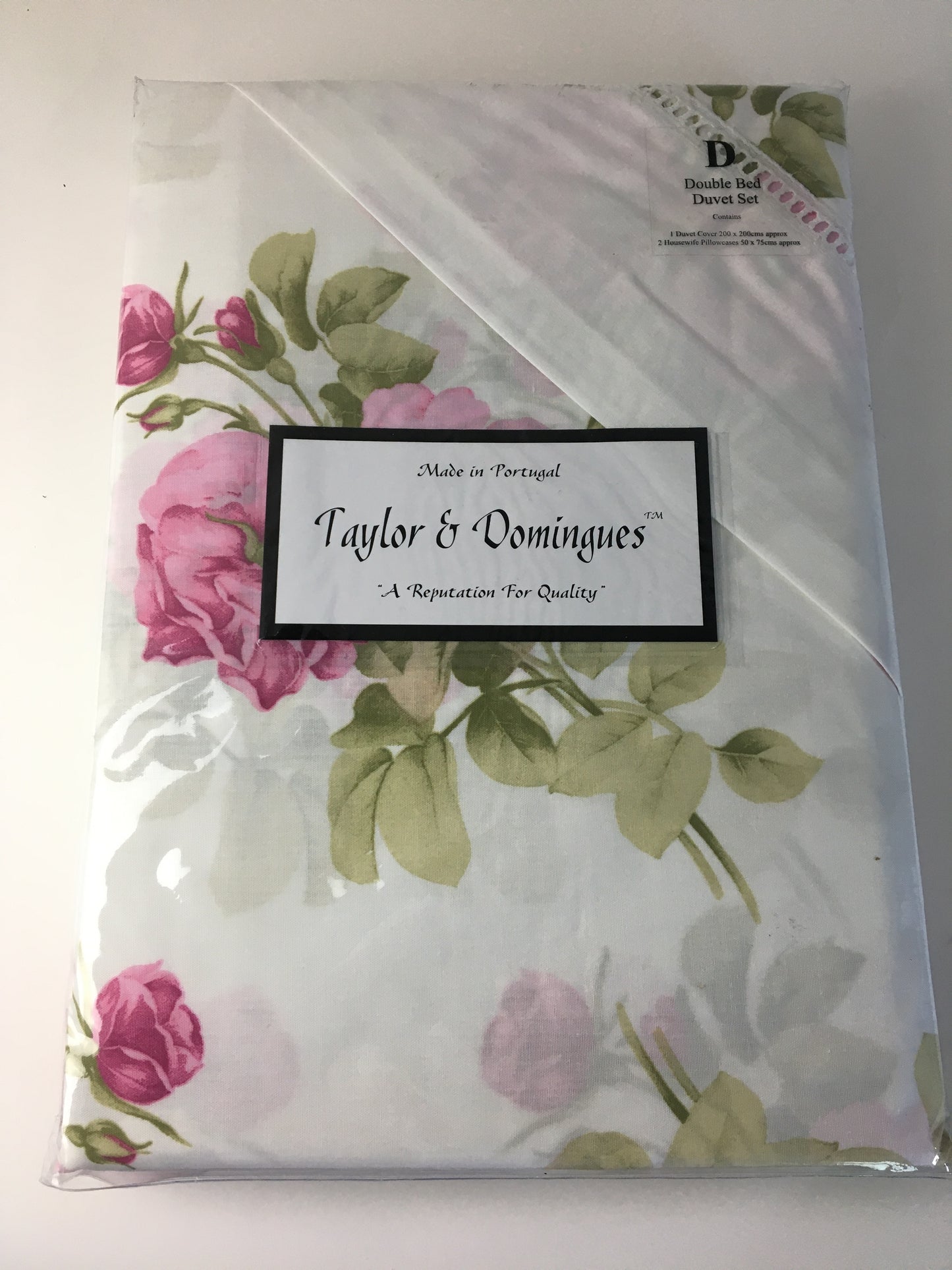 Estoril Pink Duvet Set by Taylor & Domingues