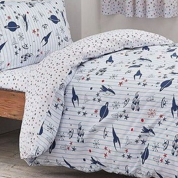 Space Duvet Set by Little Bianca