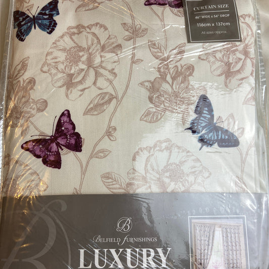 Pencil Pleat Curtains featuring butterflies