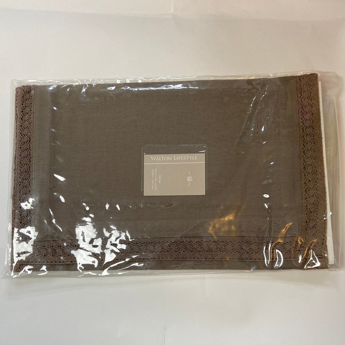 Lace Edged Table Runner by Walton & Co