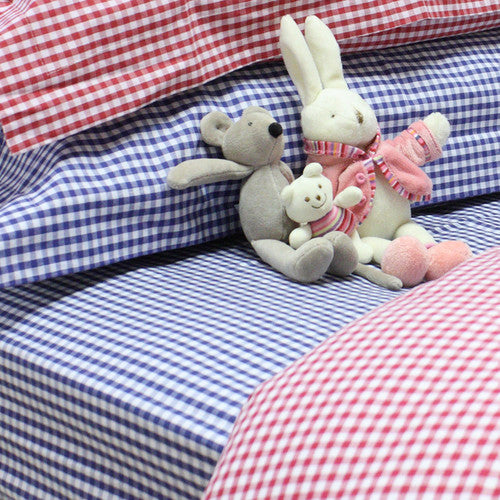 Gingham Fitted Sheet by Babyface - 100% Cotton