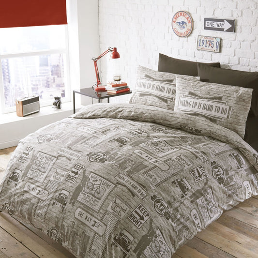 Highway Duvet Set by Hashtag Bedding