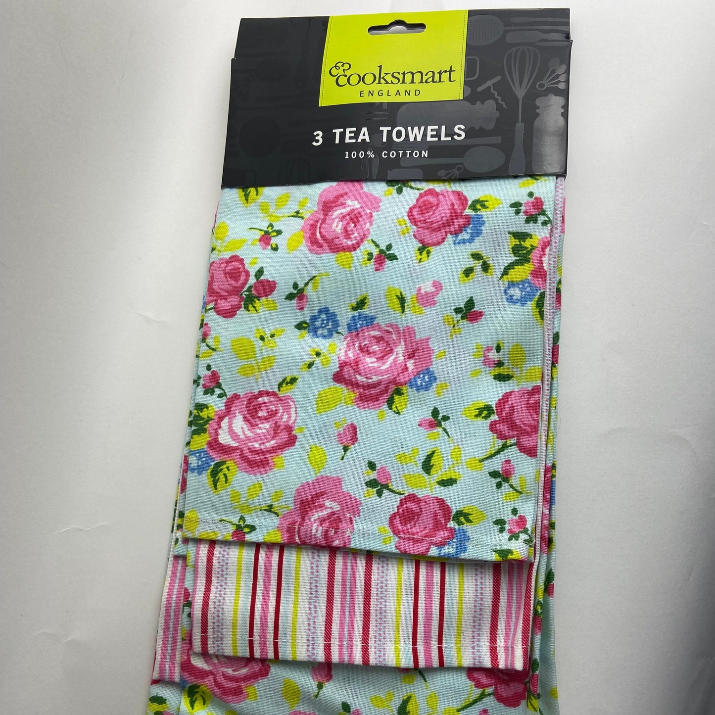 Vintage Floral Tea Towel Set by Cooksmart