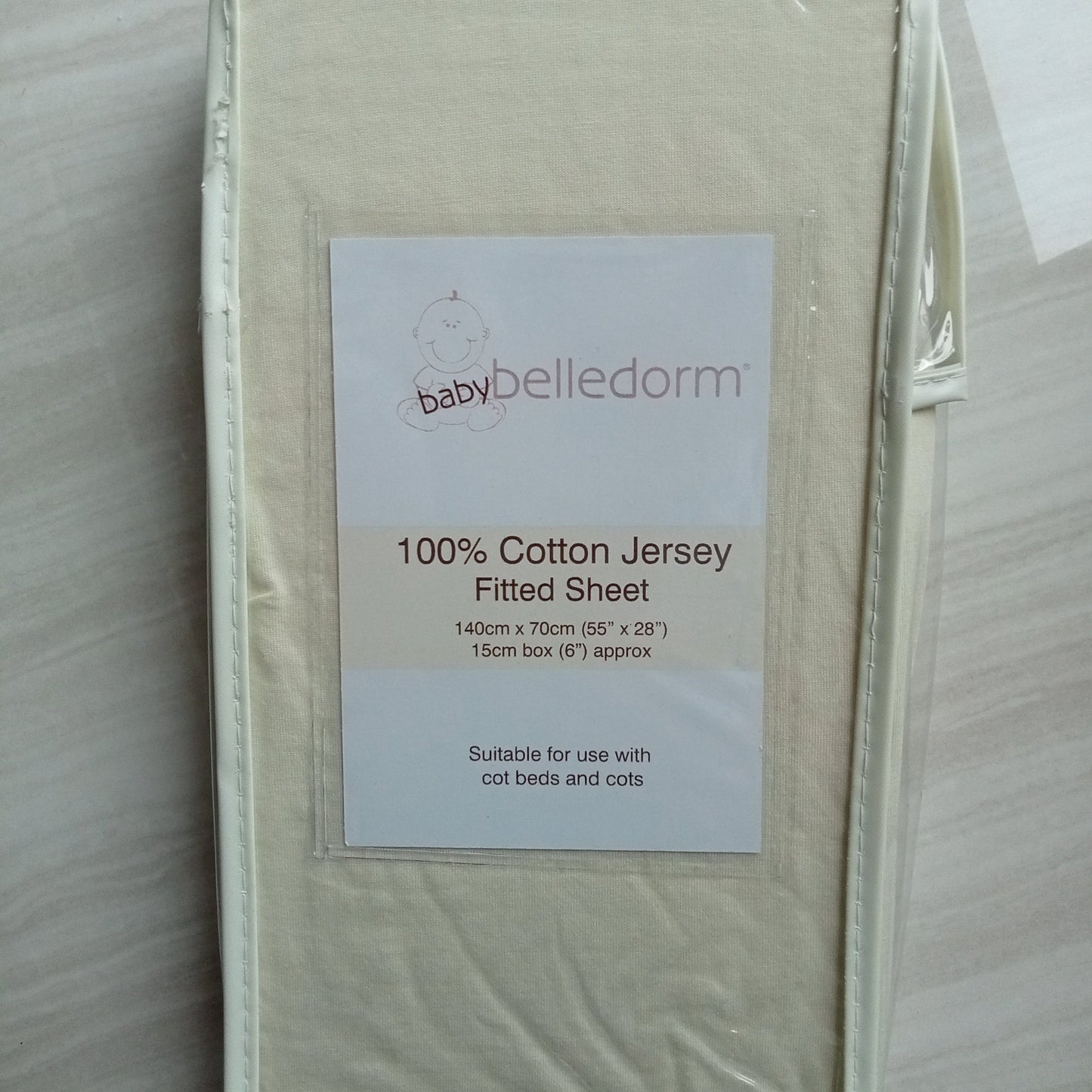 Fitted Sheet Cotton Jersey by Baby Belledorm
