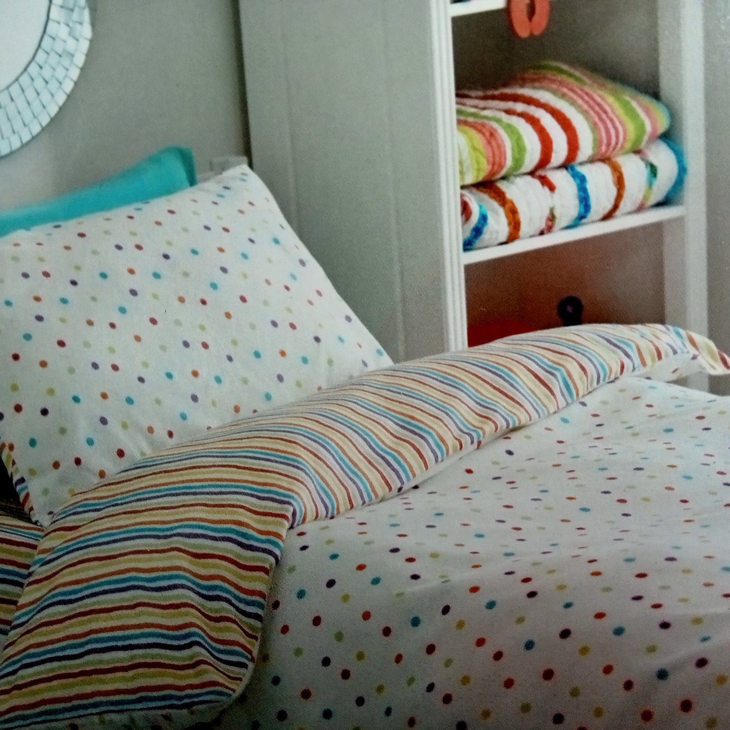 Splatter & Splodge Fitted Sheet by Helena Springfield